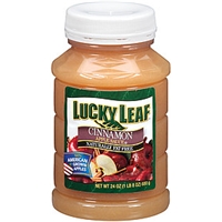 Lucky Leaf Apple Sauce Cinnamon Food Product Image