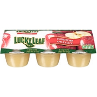 Lucky Leaf Apple Sauce Old Fashioned Natural Unsweetened Food Product Image