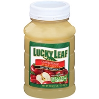 Lucky Leaf Apple Sauce Old Fashioned Natural Unsweetened Food Product Image