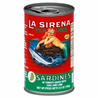 La Sirena Sardines In Tomato Sauce With Chili And Lime Food Product Image
