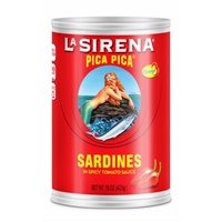 La Sirena Sardines in Tomato Chili Sauce Food Product Image