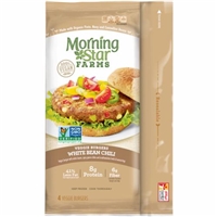 MorningStar Farms Whie Bean Chili Veggie Burgers Product Image