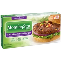 Morningstar Farms Veggie Burgers Spicy Black Bean - 4 Ct Food Product Image