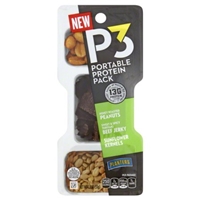 PLANTERS SNACK NUTS SWEET AND SPICY TERIYAKI BEEF JERKY/HR PEANUTS & SUN ROASTED KERNELS Food Product Image