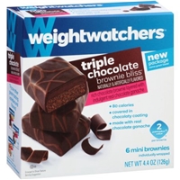 Weight Watchers Brownie Bliss Mini Brownies Triple Chocolate - 6 CT Food Product Image