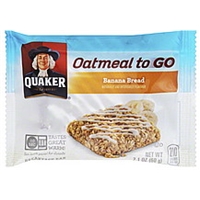 Quaker Breakfast Bar Banana Bread Food Product Image
