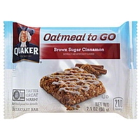 Quaker Breakfast Bar Brown Sugar Cinnamon Food Product Image