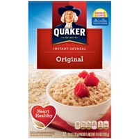 Quaker Instatn Oatmeal Original Flavor Packets Product Image