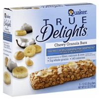 Quaker True Delights Coconut Banana Macadamia Nut Bars Product Image