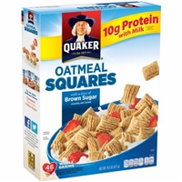 Quaker Oatmeal Squares With A Hint Of Brown Sugar Crunchy Oatmeal Cereal Food Product Image