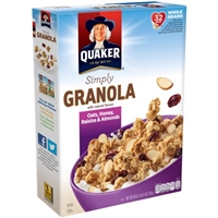 Quaker Natural Granola Oats, Honey & Raisins Cereal Product Image