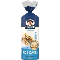 Quaker Salt Free Rice Cakes Food Product Image