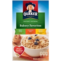 Quaker Instant Oatmeal Bakery Favorites - Apple Crisp, Cinnamon Roll, Banana Bread Flavor Packets