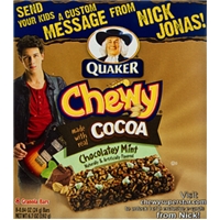 Quaker Chewy Chocolatey Mint Granola Bars - 8 Ct Food Product Image