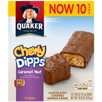 Quaker Granola Bars Chocolatey Covered, Caramel Nut Product Image