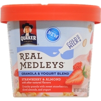Quaker Real Medleys Strawberry Almond Granola & Yogurt Blend Cup Product Image
