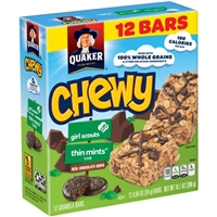 Quaker Chewy Granola Bar Girl Scout Thin Mints Product Image