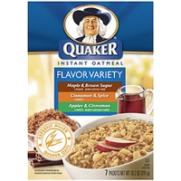 Quaker Oatmeal Instant Oatmeal Flavor Multi-Pack 3 Flavors Food Product Image