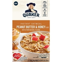 Quaker Peanut Butter & Honey Instant Oatmeal - 6ct