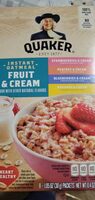 Instant Oatmeal fruit and cream Food Product Image