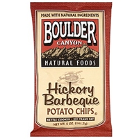 Boulder Canyon Natural Foods Potato Chips Hickory Barbeque Kettle Cooked 5 Oz Product Image