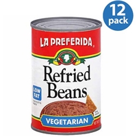 La Preferida  La Preferida Refried Beans Vegetarian, 16 Oz. (Pack Of 12) Food Product Image
