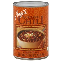 Amy's Medium Chili With Vegetables, 14.7 oz (Pack of 12) Food Product Image