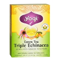 Yogi Herbal Tea Bags Green Tea Triple Echinacea,96 pk Product Image