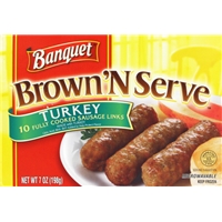 Banquet Brown 'n Serve Turkey Sausage Product Image
