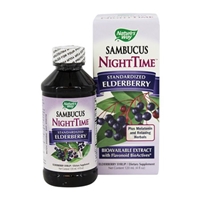 Nature's Way Sambucus Nighttime Standardized Elderberry Syrup Food Product Image