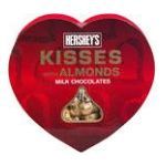 Hershey's Kisses Milk Chocolate With Almonds, Heart, Valentine Product Image