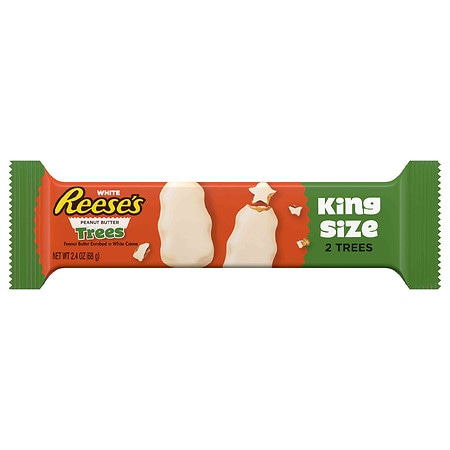 Reese's Holiday Peanut Butter White Tree King Size - 2.4oz/2ct Product Image