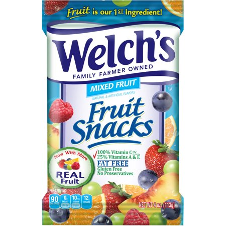 Welch's Fruit Snacks Mixed Fruit, 4 oz Food Product Image
