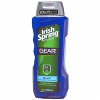 Irish Spring Gear 3 In 1 Body + Hair + Face Wash Food Product Image
