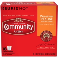 Community Coffee Pumpkin Praline, 0.38 oz, 18 count Product Image