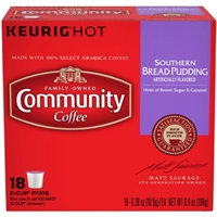 Community Coffee Southern Bread Pudding, 0.38 oz, 18 count Food Product Image