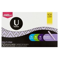 Kotex Natural Balance Security Plastic Applicator Multi-Pack Unscented Jumbo Pack Tampons Product Image