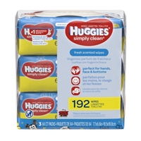 Huggies Wipes Simply Clean Fresh 3X Soft Pack RFT 3/ 64ct Food Product Image