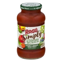 Ragu Simply Pasta Sauce Chunky Garden Vegetable, 24.0 OZ Product Image
