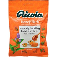 Ricola Cough Suppressant Throat Drops, Honey-Herb Food Product Image