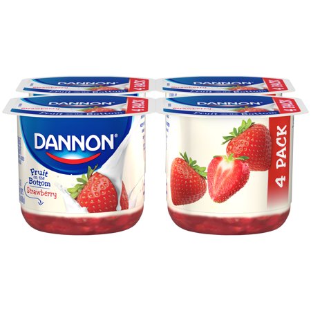 Dannon Fruit on the Bottom Nonfat Yogurt Stawberry - 4 CT Product Image