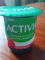 Activia Strawberry Yogurt Food Product Image