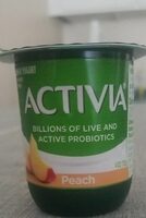 Activia Yogurt Peach Packaging Image