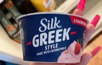 Greek Style Yogurt Strawberry Food Product Image