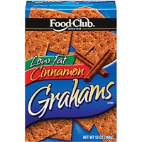 Food Club Graham Crackers Cinnamon Low Fat Food Product Image