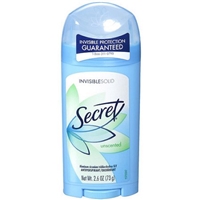 Secret Ph Balanced Unscented Invisiblesolid Antiperspirant Deodorant