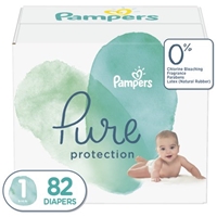 Pampers Pure Protection Diapers Super Pack - Size 1 - 74ct Product Image