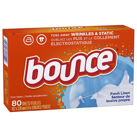 Bounce Fabric Softener Sheets Fresh Linen - 80 Ct Food Product Image
