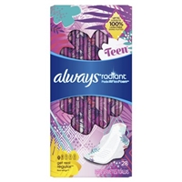 Always Totally Teen Radiant Infinity Pads Regular - 28 CT Food Product Image