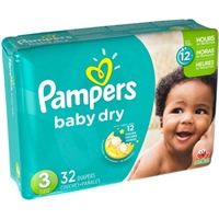 Pampers Baby Dry Size 3 Sesame Street Diapers - 32 CT Food Product Image